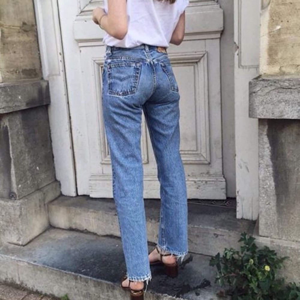 Vintage Levi’s 505 orange tab perfectly distressed jeans